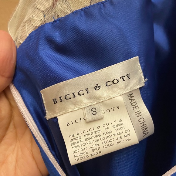 Blue Iridescent Crystal Gown - Picture 10 of 10